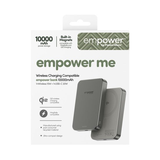 PanzerGlass empower by ® empower Bank | 10000mAh | Titanium Protection d'écran transparent Apple 1 pièce(s)