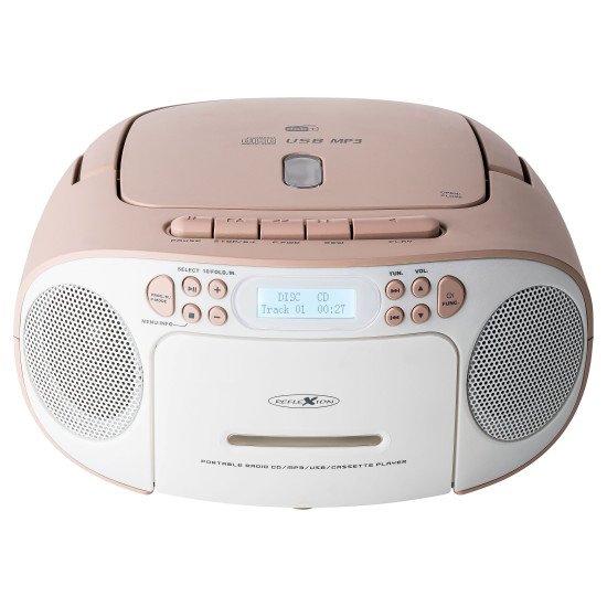 Reflexion RCR2260DAB Radio portable Blanc, Rose