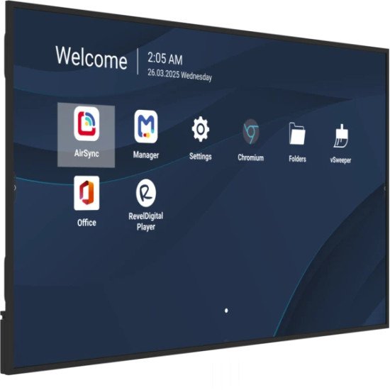 Viewsonic CDE7531-1C Écran d'affichage dynamique Écran plat de signalisation numérique 190,5 cm (75") LCD Wifi 500 cd/m² 4K Ultra HD Noir Intégré dans le processeur Android 14 24/7