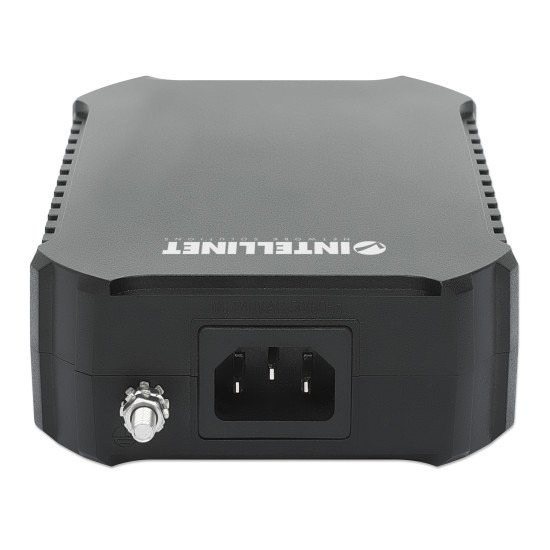 Intellinet Injecteur PoE++ 10G à 1 port 95 W, conforme IEEE 802.3bt (4PPoE), boîtier métallique, option de montage mural, Alimentation par Ethernet, Power Over Ethernet, garantie de 3 ans