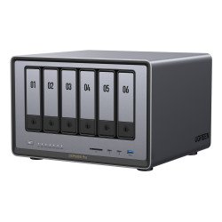 Ugreen DXP6800 Pro NAS Bureau Intel® Core™ i5 8 Go DDR5 Gris, Noir