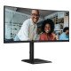 AOC E4 CU34E4CV écran PC 86,4 cm (34") 3440 x 1440 pixels UltraWide Quad HD LCD Noir