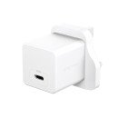 PanzerGlass empower™ by ® Turbo 30W Charger Single USB-C | UK Plug | Silver White Blanc
