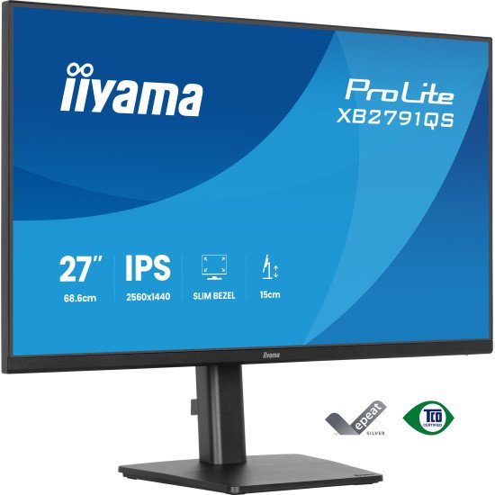 iiyama ProLite XB2791QS-B1 écran PC 68,6 cm (27") 2560 x 1440 pixels Quad HD LED Noir
