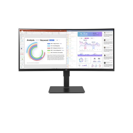 LG 34BQ77QB-B écran PC 86,4 cm (34") 3440 x 1440 pixels UltraWide Quad HD LED Noir