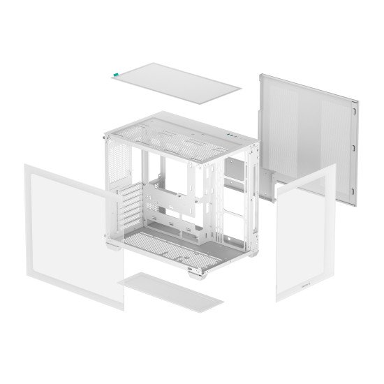 DeepCool CG530 WH Midi Tower Blanc