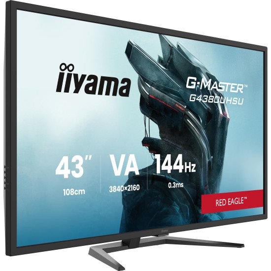 iiyama G-MASTER G4380UHSU-B2 écran PC 108 cm (42.5") 3840 x 2160 pixels 4K Ultra HD LED Noir iiyama G-MASTER G4380UHSU-B2 écran PC 108 cm (42.5") 3840 x 2160 pixels 4K Ultra HD LED Noir
