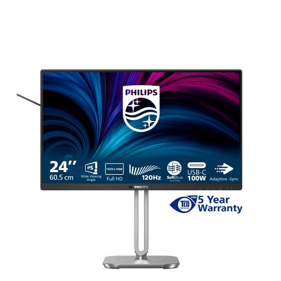 Philips 4000 series 24B2U4301/00 écran PC 60,5 cm (23.8") 1920 x 1080 pixels Full HD LCD Gris