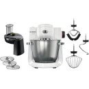 Bosch Serie 6 MUMS6EW13D robot de cuisine 1600 W 5,5 L Noir, Acier inoxydable, Blanc