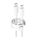 PanzerGlass empower by ® Racing 240W USB-C to USB-C Cable | USB 2.0 | 1.2M | Silver White câble USB Blanc
