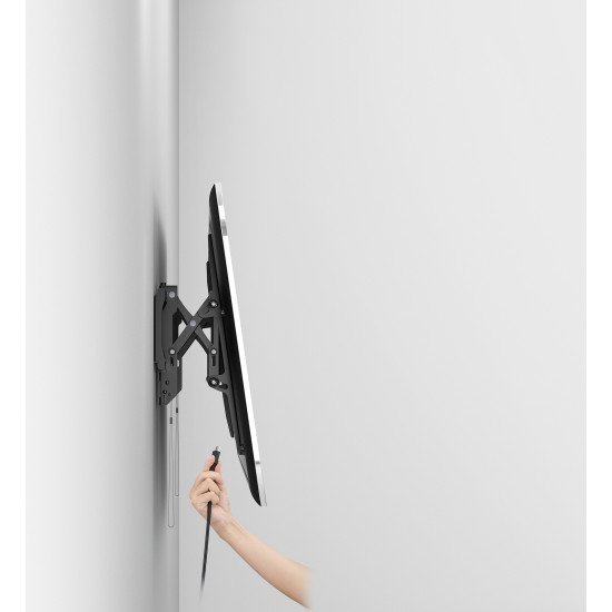 Manhattan Support mural avec extension pour TV/moniteurs (inclinable antivol), écrans 37" à 100", Compatibilité VESA : de 200x200 à 800x400 mm (vérifiez les dimensions des quatre trous de fixation à l'arrière), charge max. 75 kg