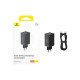 Baseus GAN6 65W ŞARJ+100W C TO C KBL-SYH chargeur d'appareils mobiles Ordinateur portable, PDA, Tablette Noir USB Auto