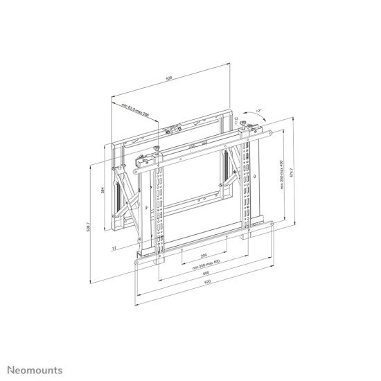 Neomounts by Newstar support mural vidéo