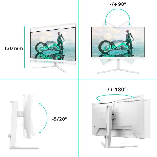 Philips 27M2N3501PA/00 écran PC 68,6 cm (27") 2560 x 1440 pixels Quad HD LCD Blanc Philips 27M2N3501PA/00 écran PC 68,6 cm (27") 2560 x 1440 pixels Quad HD LCD Blanc