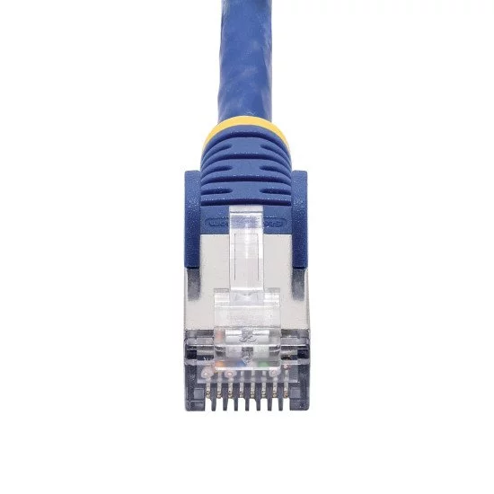 StarTech.com Câble Ethernet CAT8 Bleu de 50cm, RJ45 Snagless, 25G/40G, 2000MHz, 100W PoE++, S/FTP, Fil de Cuivre Pur 26AWG, LSZH, Cordon de Raccordement Réseau Blindé avec Serre-Câble, Testé par Fluke Channel StarTech.com Câble Ethernet CAT8 Bleu de 50cm, RJ45 Snagless, 25G/40G, 2000MHz, 100W PoE++, S/FTP, Fil de Cuivre Pur 26AWG, LSZH, Cordon de Raccordement Réseau Blindé avec Serre-Câble, Testé par Fluke Channel