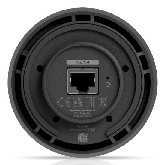 Ubiquiti G6 Bullet Balle (forme) Caméra de sécurité IP Intérieure et extérieure 3840 x 2160 pixels Plafond/Mur/Poteau