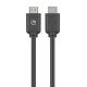 Manhattan Câble HDMI 4K@60 Hz avec Ethernet, 1 m, adapté à TOUT les usages 4K et 1080p/HD - lors de la mise à niveau ou préparez-la pour le moment où vous en aurez besoin, mâle à mâle, noir, Ultra HD 4K x 2K, garantie à vie, équivalent à HDMM1MP
