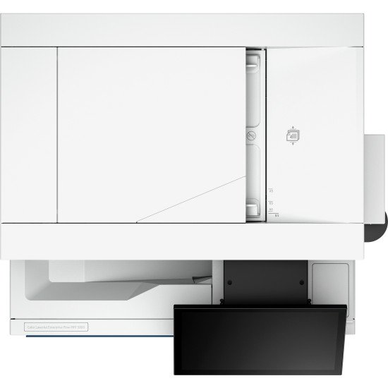 HP Color LaserJet Enterprise Flow Imprimante MFP 5800zf, Impression, copie, scan, fax, Chargeur automatique de documents; Bacs haute capacité en option; Écran tactile; Cartouche TerraJet