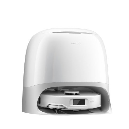 Roborock Qrevo Curv 5A1 Sans sac Noir, Blanc