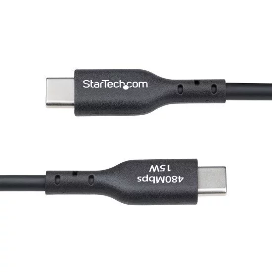 StarTech.com Câble de Charge USB-A vers USB-C de 15 cm, Charge et Synchronisation, 3A, USB 2.0, Gaine TPE - Cordon de Charge USB Noir StarTech.com Câble de Charge USB-A vers USB-C de 15 cm, Charge et Synchronisation, 3A, USB 2.0, Gaine TPE - Cordon de Charge USB Noir