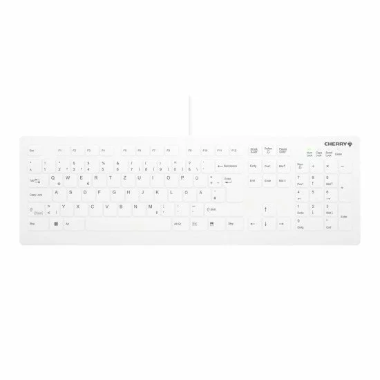 CHERRY AK-C8112 clavier Médical USB QWERTZ Allemand Blanc CHERRY AK-C8112 clavier Médical USB QWERTZ Allemand Blanc