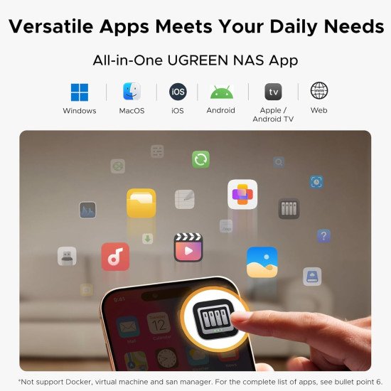 Ugreen DH2300 NAS Mini Tower 4 Go Gris