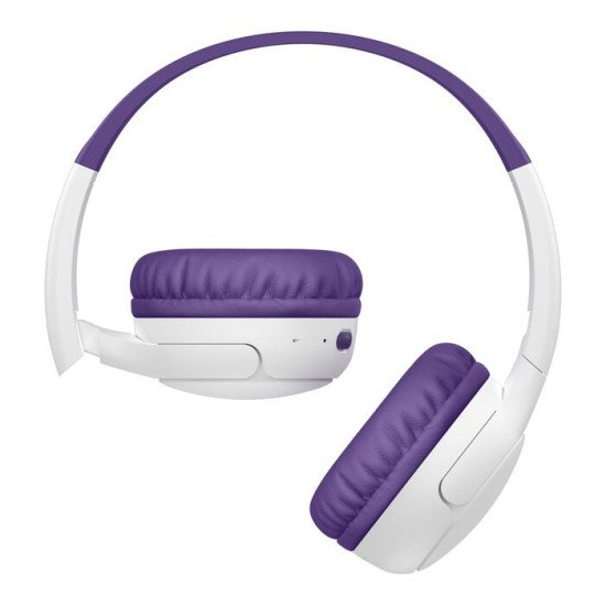 Belkin AUD012hqPU Casque Avec fil &sans fil Arceau Musique Bluetooth Blanc, Violet