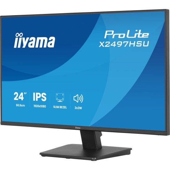 iiyama ProLite X2497HSU-B1 écran PC 60,5 cm (23.8") 1920 x 1080 pixels Full HD LED Noir