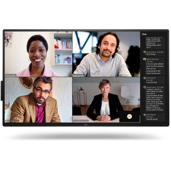 DELL P5525QC Écran plat de signalisation numérique 138,8 cm (54.6") LCD 400 cd/m² 4K Ultra HD Noir