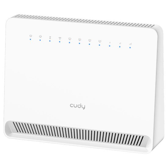 Cudy 4G Cat 6 AC1200 Wi-Fi Router, LT700E 1.0 routeur sans fil Gigabit Ethernet Bi-bande (2,4 GHz / 5 GHz) Blanc