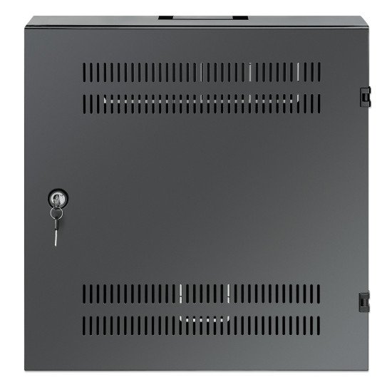 Intellinet Coffret mural 19" extra-plat avec rails 4U horizontaux et 2U verticaux, profondeur 170 mm, idéal AV/multimédia/surveillance, assemblé, noir RAL 7021