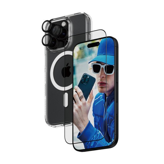 PanzerGlass ® 3-in-1 Protection Bundle iPhone 16 Pro Protection d'écran transparent Apple 1 pièce(s) PanzerGlass ® 3-in-1 Protection Bundle iPhone 16 Pro Protection d'écran transparent Apple 1 pièce(s)