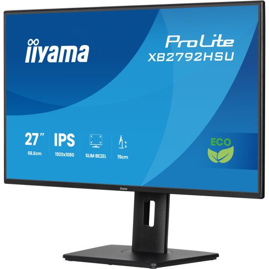 iiyama ProLite XB2792HSU-B1 écran PC 68,6 cm (27") 1920 x 1080 pixels Full HD LED Noir iiyama ProLite XB2792HSU-B1 écran PC 68,6 cm (27") 1920 x 1080 pixels Full HD LED Noir