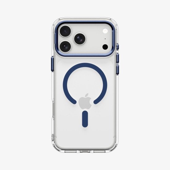 Spigen Ultra Hybrid Optik S (Mag Fit) coque de protection pour téléphones portables 16 cm (6.3") Housse Transparent, Bleu