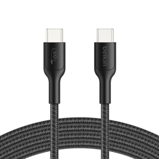 Belkin ENA008HQ2MBK câble USB USB 2.0 2 m USB C Noir Belkin ENA008HQ2MBK câble USB USB 2.0 2 m USB C Noir