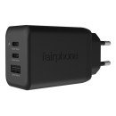 Fairphone ACCHAR-404-WW1 chargeur d'appareils mobiles Universel Noir Secteur Charge rapide Intérieure