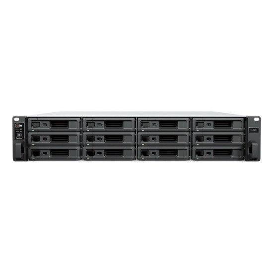 Synology RackStation RS3626xs NAS Rack (2 U) Intel® Xeon® D D-1726 8 Go DDR4 0 To DiskStation Manager Noir