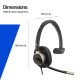 HP Poly Micro-casque filaire USB monaural Mission 815