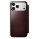 Nomad Modern Leather Folio coque de protection pour téléphones portables 16 cm (6.3") Housse Bourgogne