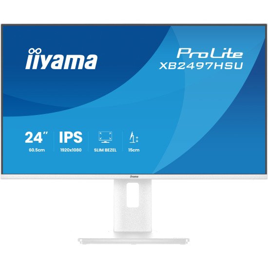 iiyama ProLite XB2497HSU-W1 écran PC 60,5 cm (23.8") 1920 x 1080 pixels Full HD LED Blanc