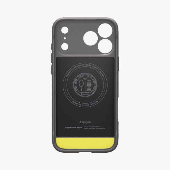Spigen Rugged Armor (MagFit) coque de protection pour téléphones portables 16 cm (6.3") Housse Gris Spigen Rugged Armor (MagFit) coque de protection pour téléphones portables 16 cm (6.3") Housse Gris