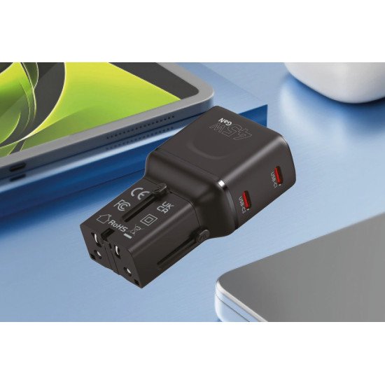 Mobile Origin MO-PW26-BLK chargeur d'appareils mobiles Universel Noir Secteur Charge rapide Intérieure