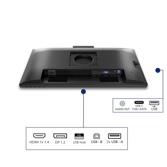 Philips 3000 series 24B2N3200JH/00 écran PC 60,5 cm (23.8") 1920 x 1080 pixels Full HD LCD Noir