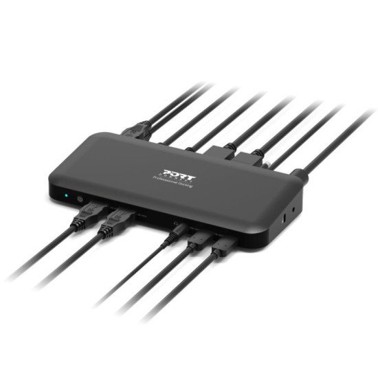 Port Designs PORT Connect Station d'accueil bureau 3 X 4 USB-C 11 périphériques 100W