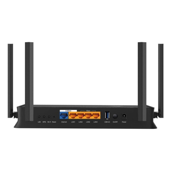 TP-Link Archer BE3600 routeur sans fil 2.5 Gigabit Ethernet Bi-bande (2,4 GHz / 5 GHz) Noir