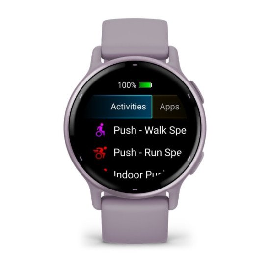 Garmin Vivoactive 5 3,05 cm (1.2") AMOLED Numérique 390 x 390 pixels Écran tactile Violet Wifi GPS (satellite)