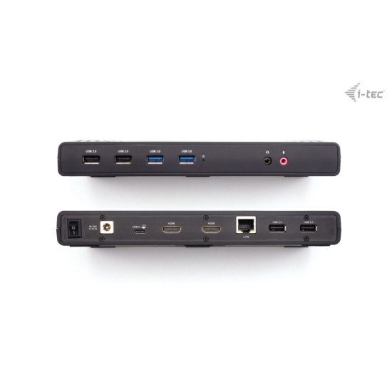 i-tec USB 3.0 / USB-C / Thunderbolt Dual Display Docking Station + Power Delivery 85W