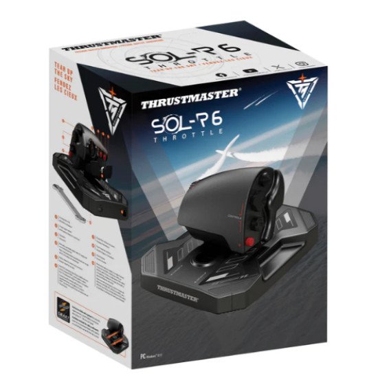 Thrustmaster Sol-R 6 Throttle Noir USB Contrôleur de mouvement Analogique/Numérique PC