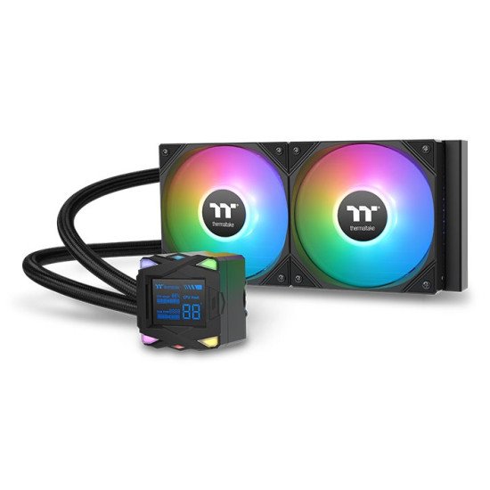 Thermaltake LA240-S ARGB Carte-mère Kit de refroidissement du liquide 12 cm Noir 1 pièce(s) Thermaltake LA240-S ARGB Carte-mère Kit de refroidissement du liquide 12 cm Noir 1 pièce(s)