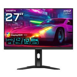 GIGABYTE M27UA 27" Moniteur de jeu UHD - 3840 x 2160, 160Hz, 1ms, 400 cd/m², FreeSync Premium, HDR prêt, HDMI 2.1, DisplayPort 1.4 GIGABYTE M27UA 27" Moniteur de jeu UHD - 3840 x 2160, 160Hz, 1ms, 400 cd/m², FreeSync Premium, HDR prêt, HDMI 2.1, DisplayPort 1.4